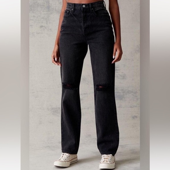 Pacsun Ripped Dad Jean (black) - Size 22 - Picture 1 of 5